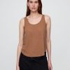 Top typu racerback z mieszanki lnu