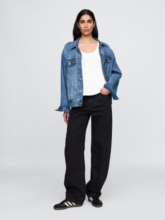 Top typu racerback z mieszanki lnu