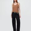 Top typu racerback z mieszanki lnu