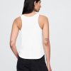 Top typu racerback z mieszanki lnu