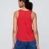 Top typu racerback z mieszanki lnu