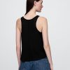 Top typu racerback z mieszanki lnu