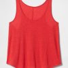 Top typu racerback z mieszanki lnu