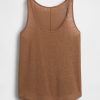 Top typu racerback z mieszanki lnu