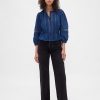 Top z woalu z koronką