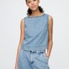 Ultramiękki top z denimu Ultramiękki top z denimu