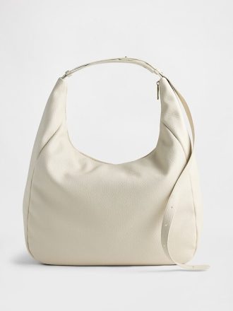 Wegańska torba typu slouchy ze skóry Pebble
